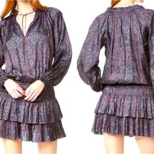 Ulla Johnson Piera Tiered Mini Skirt Size 4